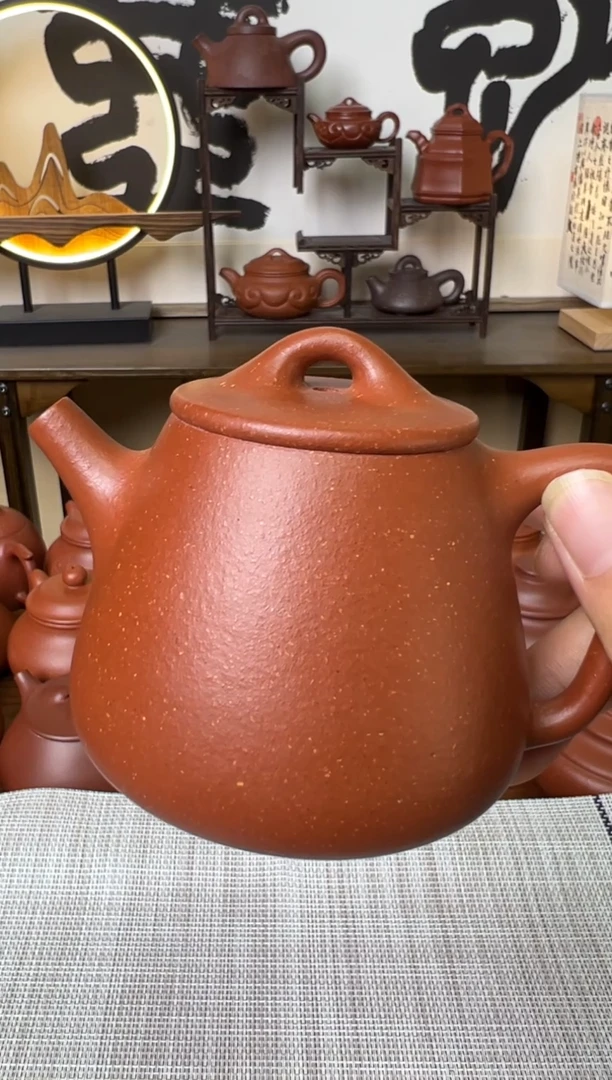 茶壶段泥红降坡高石瓢壶200CC-甘来兵