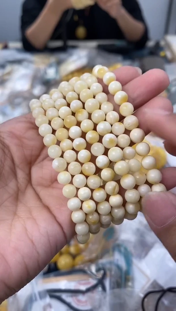 【闪购商品】琥珀裸石未镶嵌天然琥珀蜜蜡手串