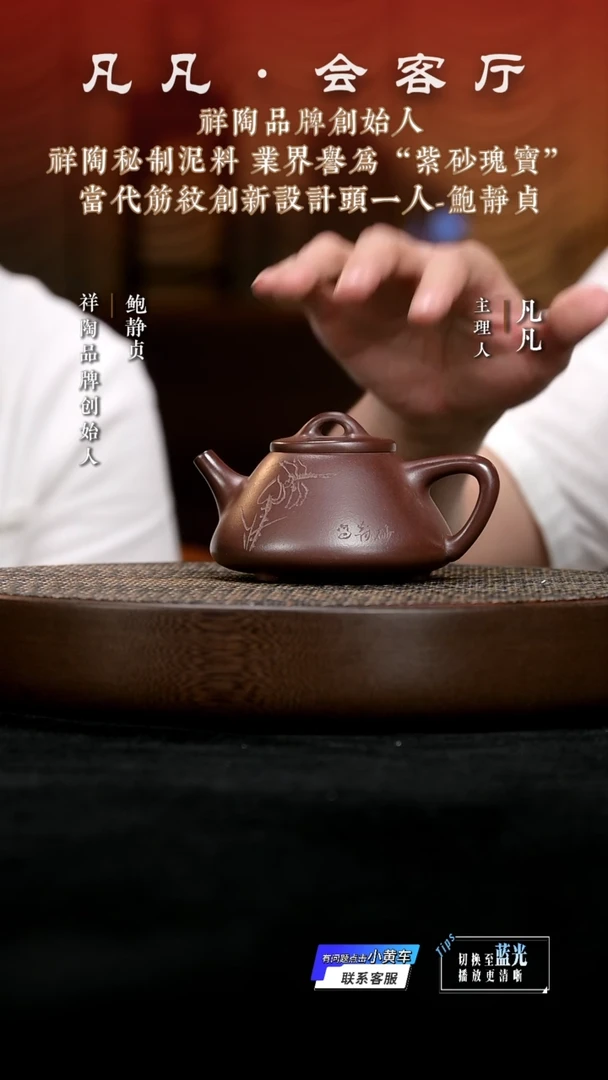 茶壶紫砂HX鲍静贞112 子冶石瓢（蜻蜓）铁皮紫泥250cc