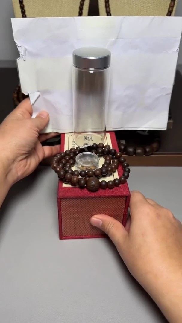 【闪购商品】沉香手串芽庄白棋0.8三圈圆珠