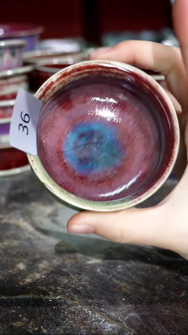 摆件精品窑变钧瓷茶器