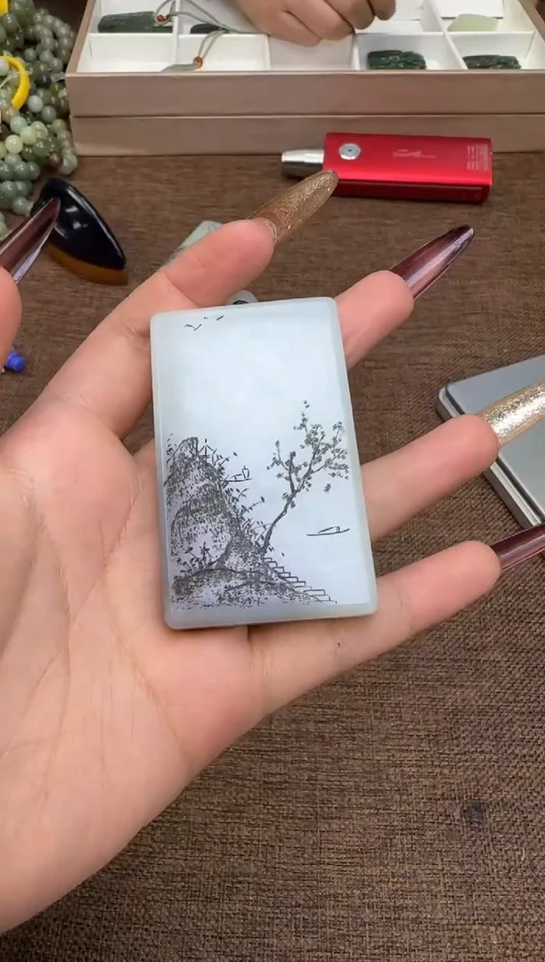 吊坠(不含链)未镶嵌和田玉吊坠