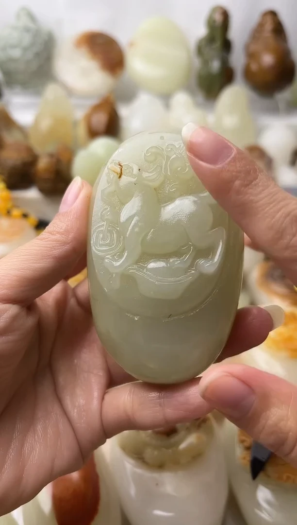 石材古青石棉纹正常不退换狗