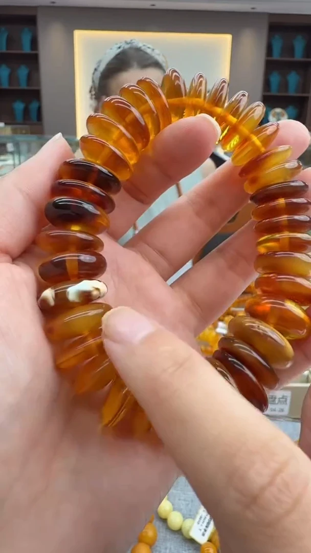 手链琥珀未镶嵌426秒拍号 假一罚三