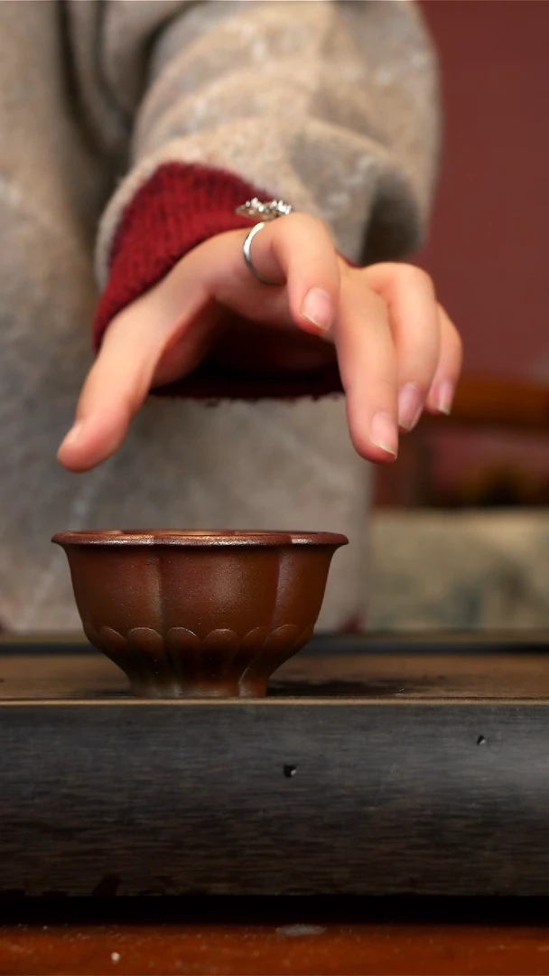 【闪购商品】紫砂茶壶柴烧花瓣杯