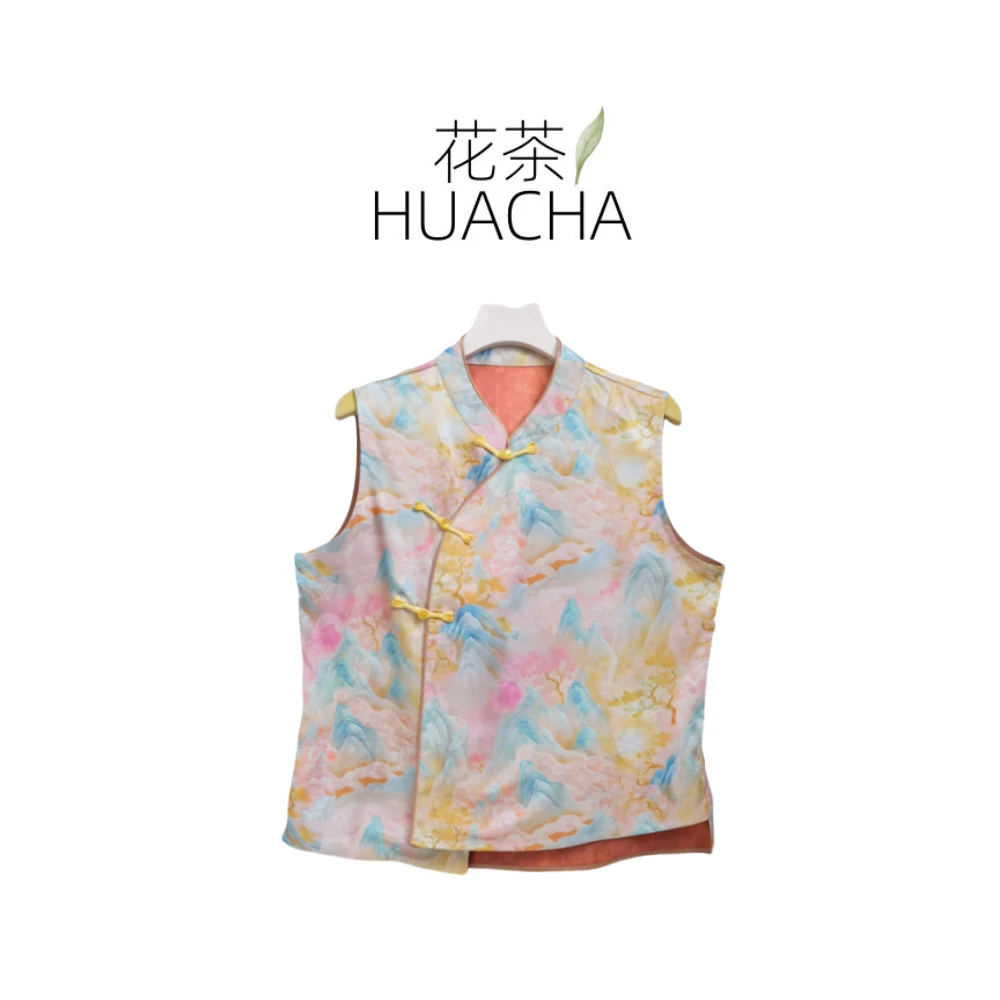 【山菱】2025夏季新款新中式国风休闲气质返潮复古国潮文化女马夹