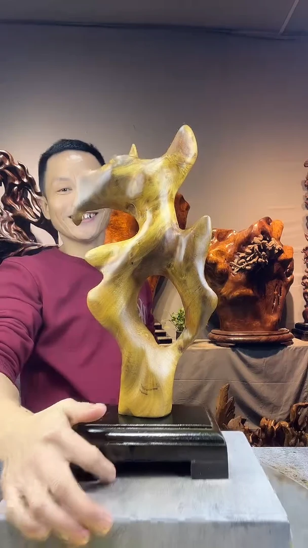 金丝楠?**威小叶桢楠随行摆件39