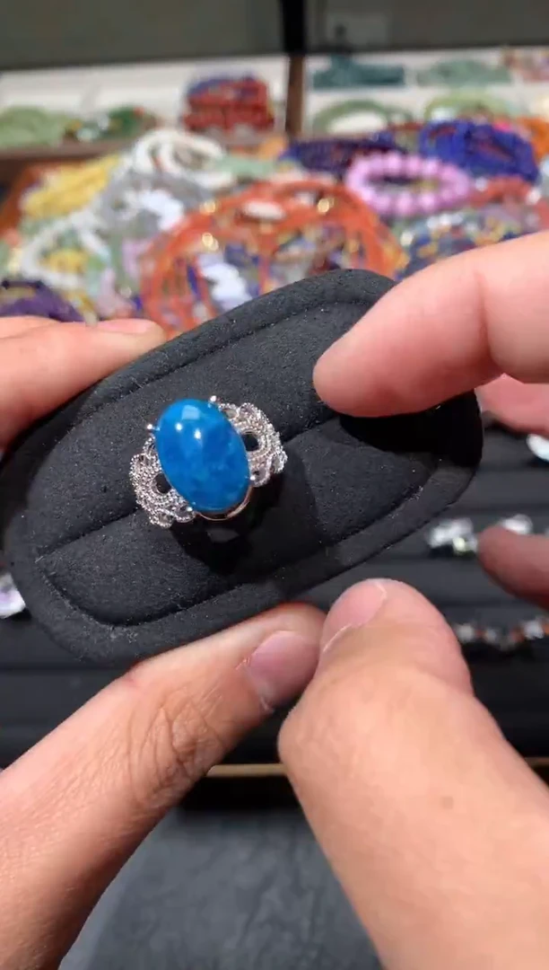 未镶嵌磷灰石戒指F72【多样性发其一】