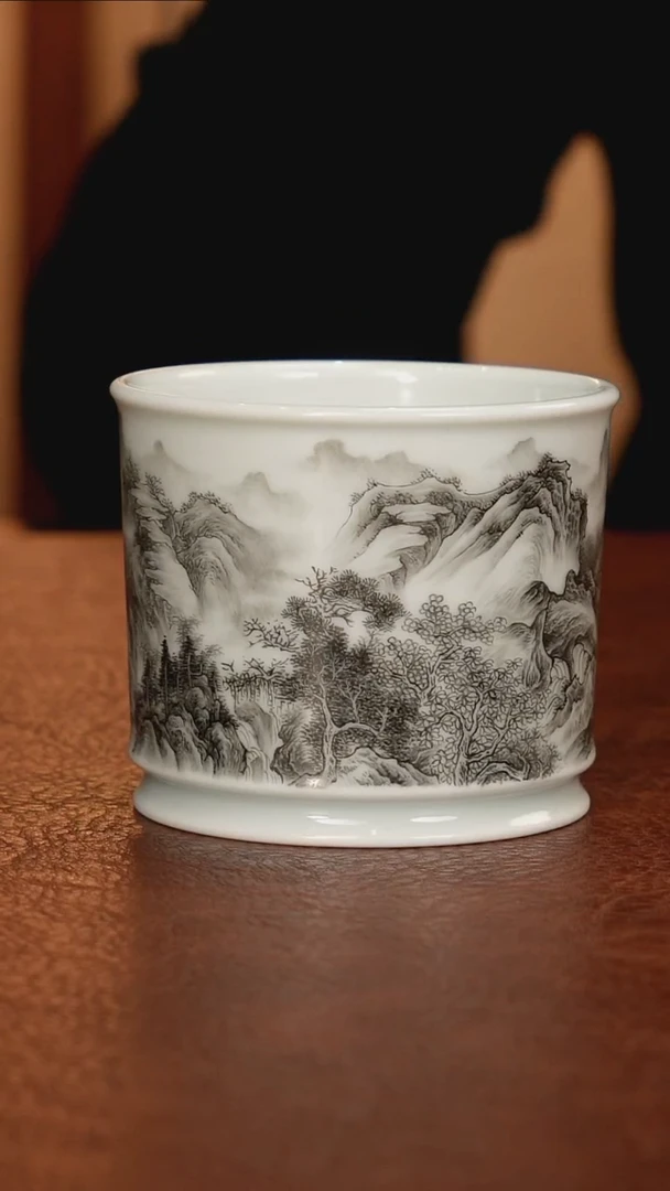 景德镇瓷器，青花瓷手绘茶具~
