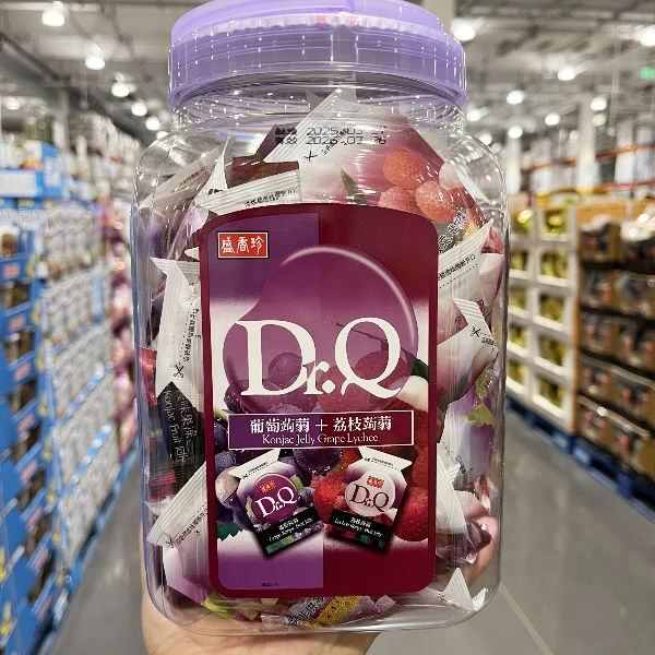 开市客Costco台湾盛香珍葡萄荔枝味凝胶果冻布丁Q弹口感