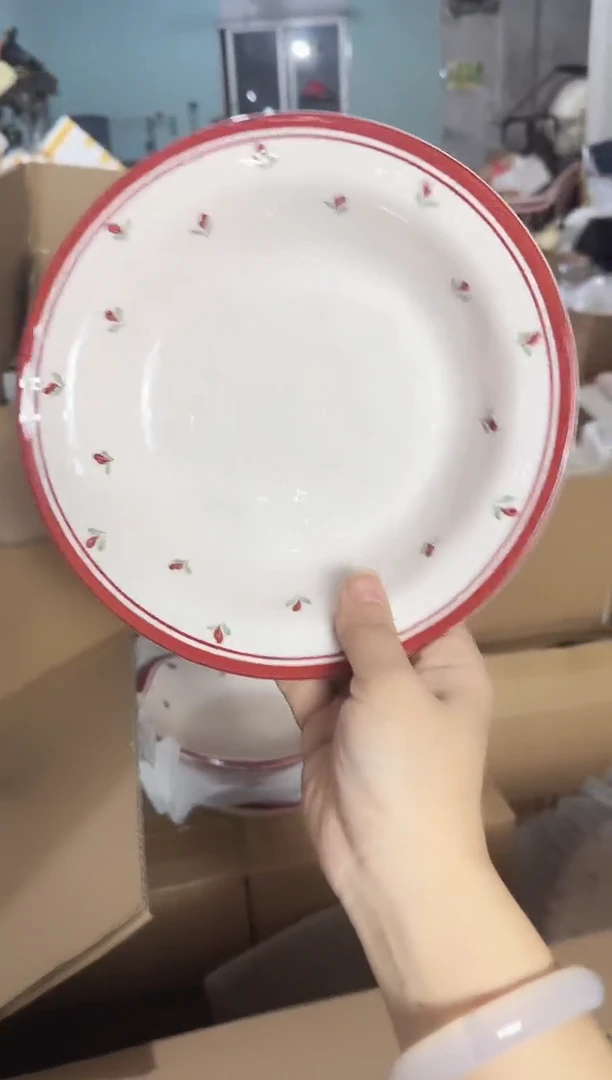 【正品】8.3寸郁金香【圆盘】 X2个别黑点针眼属正常基本无暇破寻包赔