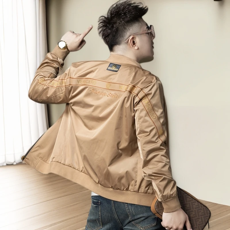 诺顿雷斯欧洲站春秋季男士棒球服外套潮牌刺绣休闲上衣男装夹克