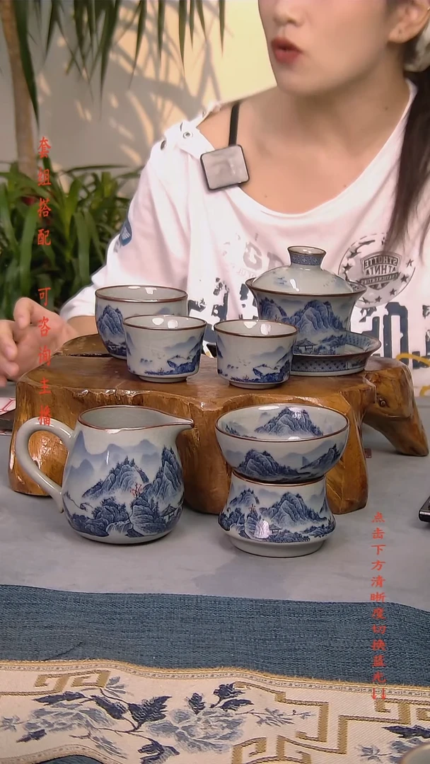 简装家用款6件套 老陶泥开片纹陶瓷茶具