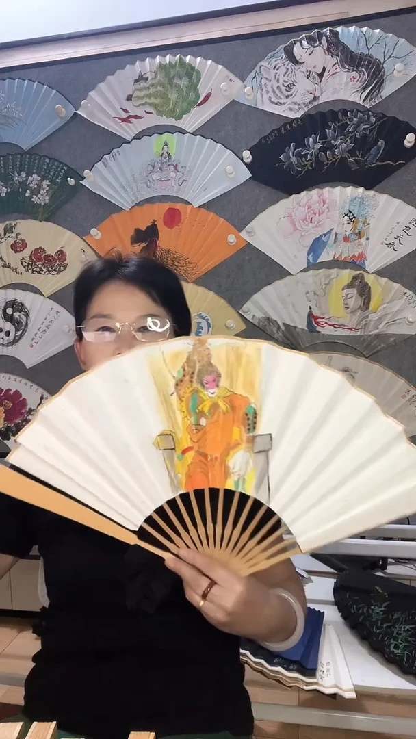 扇子十寸十五方玉竹折扇