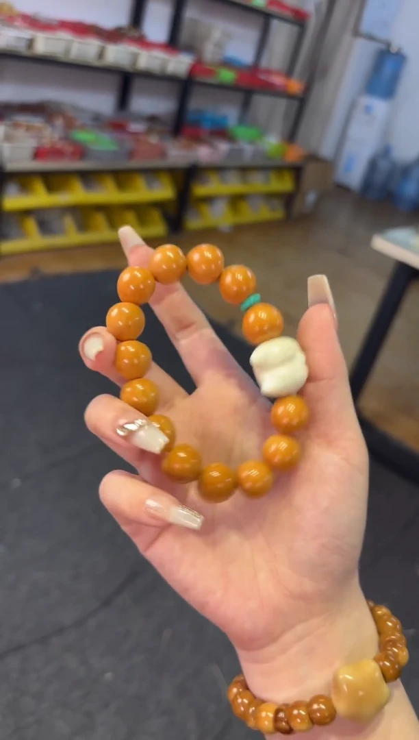 菩提根/象牙果吊坠 猴头爱心柯基披桃单圈