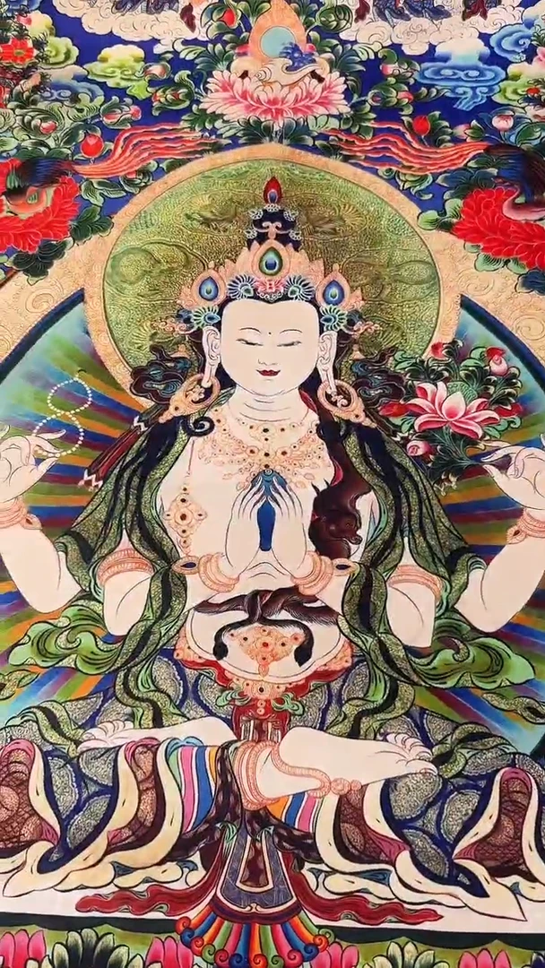 卷轴画藏式珍藏彩绘艺术馆