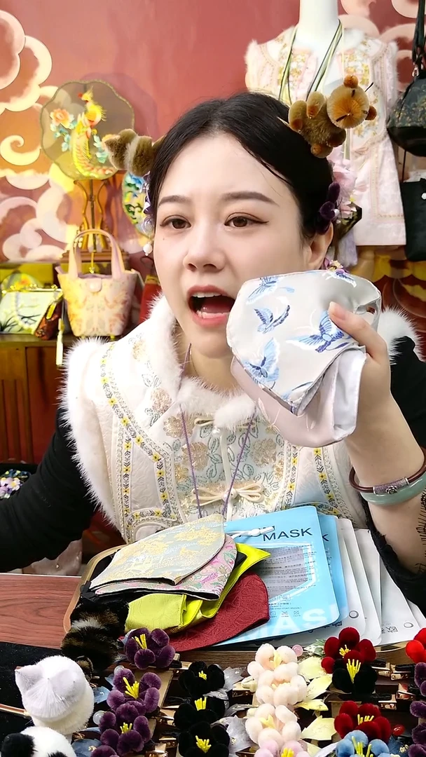 纯铜合金琉璃非遗口罩