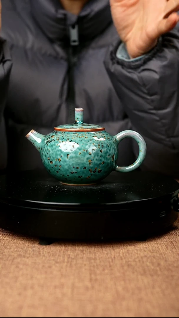 【闪购商品】281#国工一级品原矿钧瓷炉钧釉高尖壶