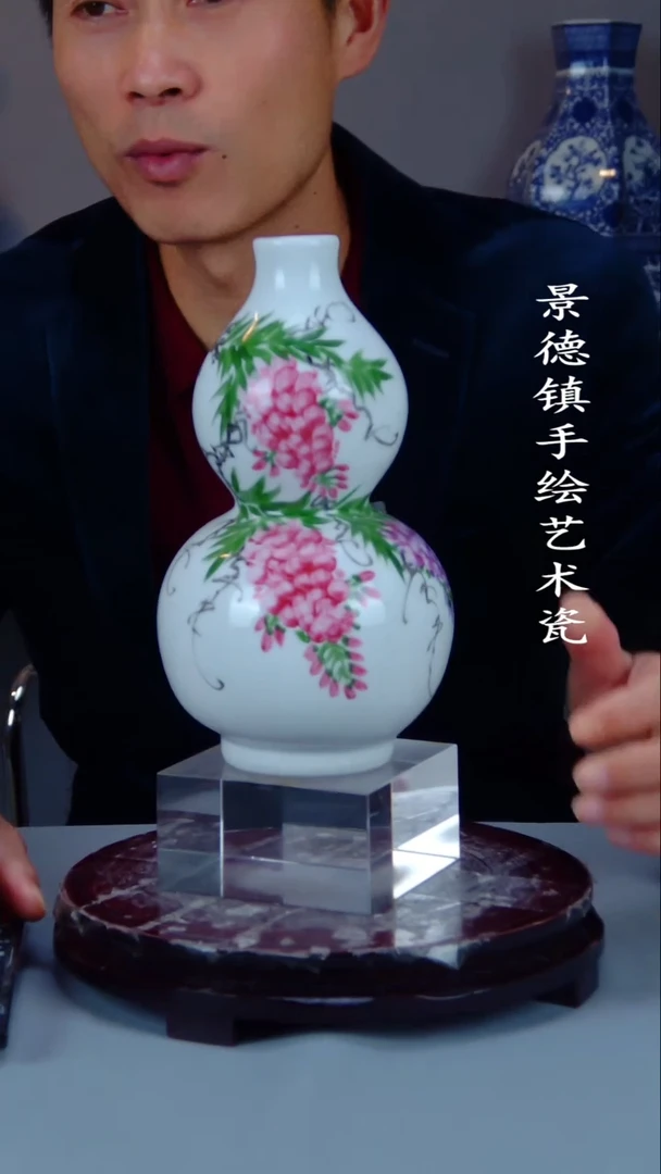 摆件陶瓷景德镇手工手绘陶瓷摆件13