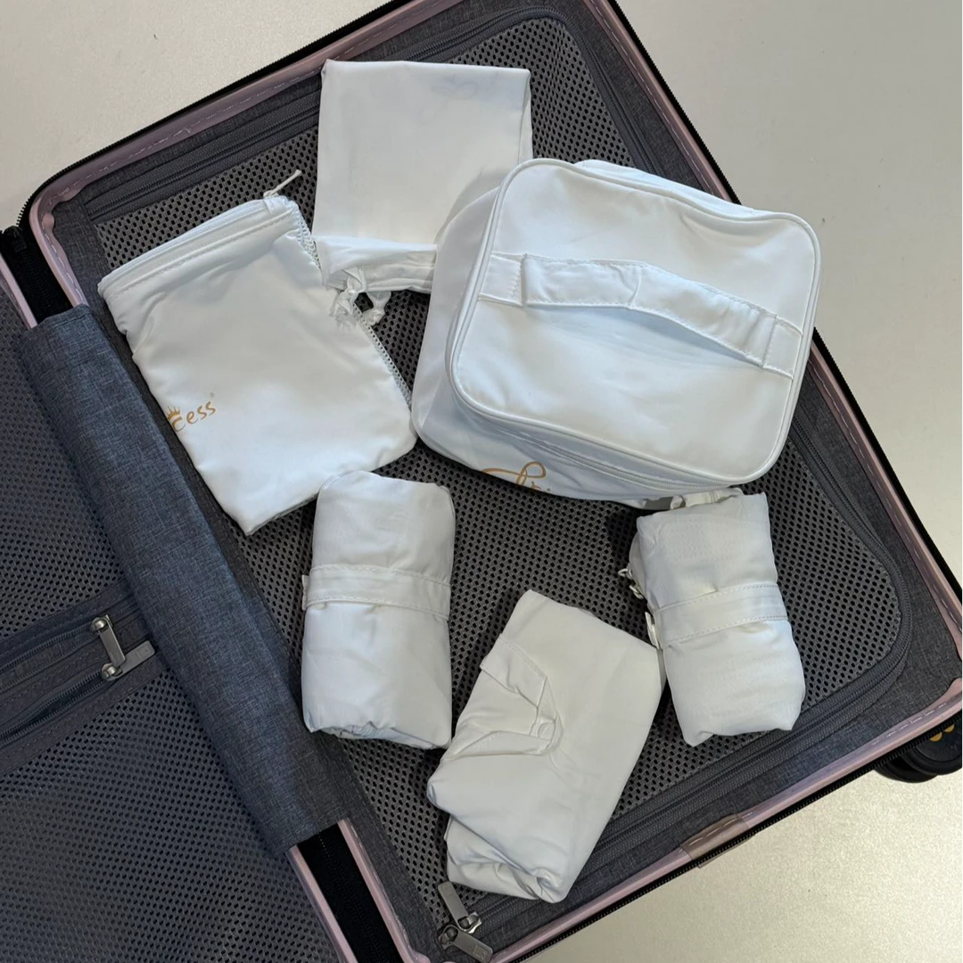 便携纯色六件套洗漱袋收纳袋