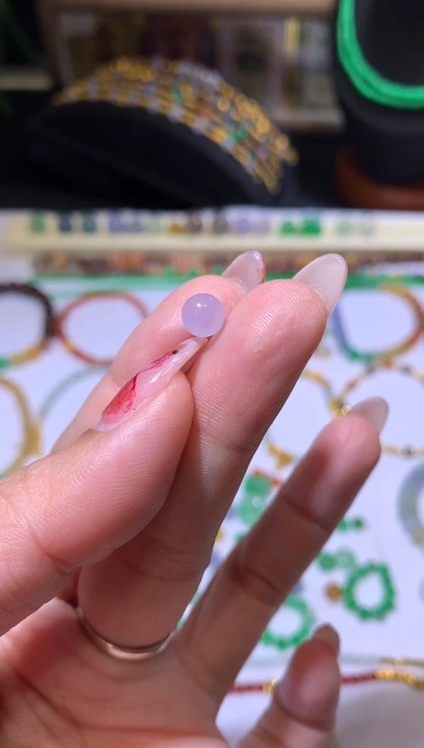 【闪购商品】定制翡翠未镶嵌6.2*冰粉紫980+98