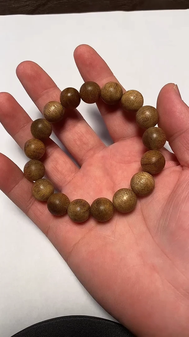 沉香手串tc10017沉香天然野红油达拉干单圈