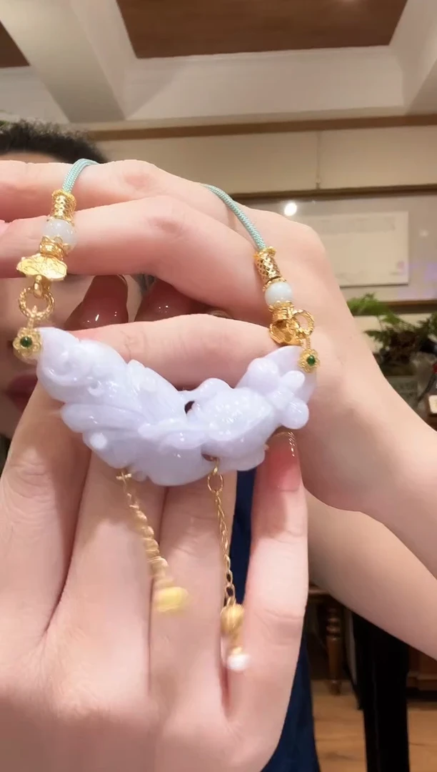 翡翠未镶嵌颈饰国风2