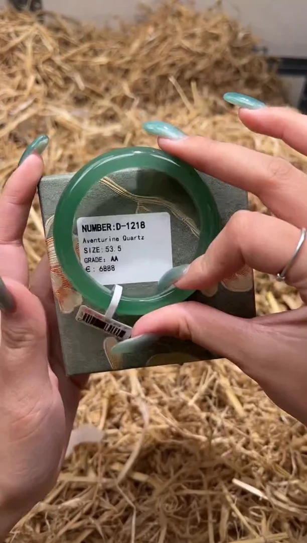 未镶嵌手镯石英质玉D1218LV