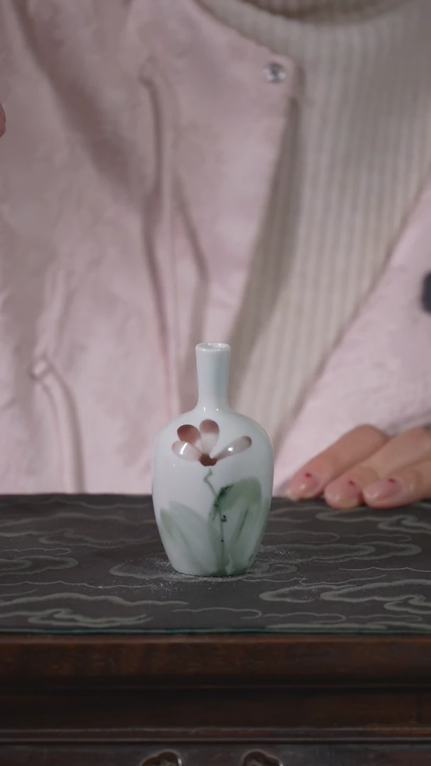 【闪购商品】摆件景德镇纯手工花瓶陶瓷