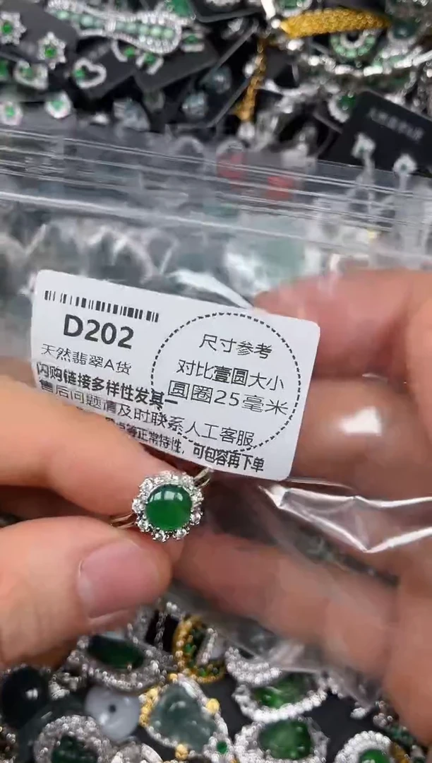 颈饰未镶嵌翡翠D202戒指