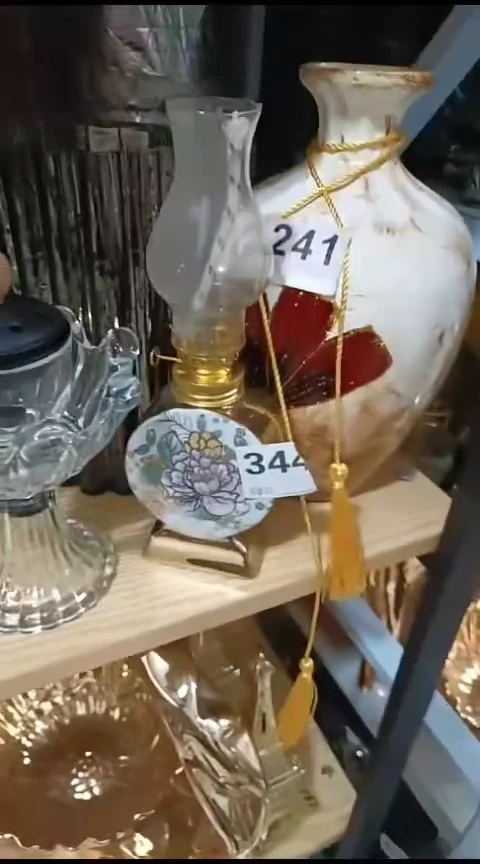 瓷默*344煤油灯一个