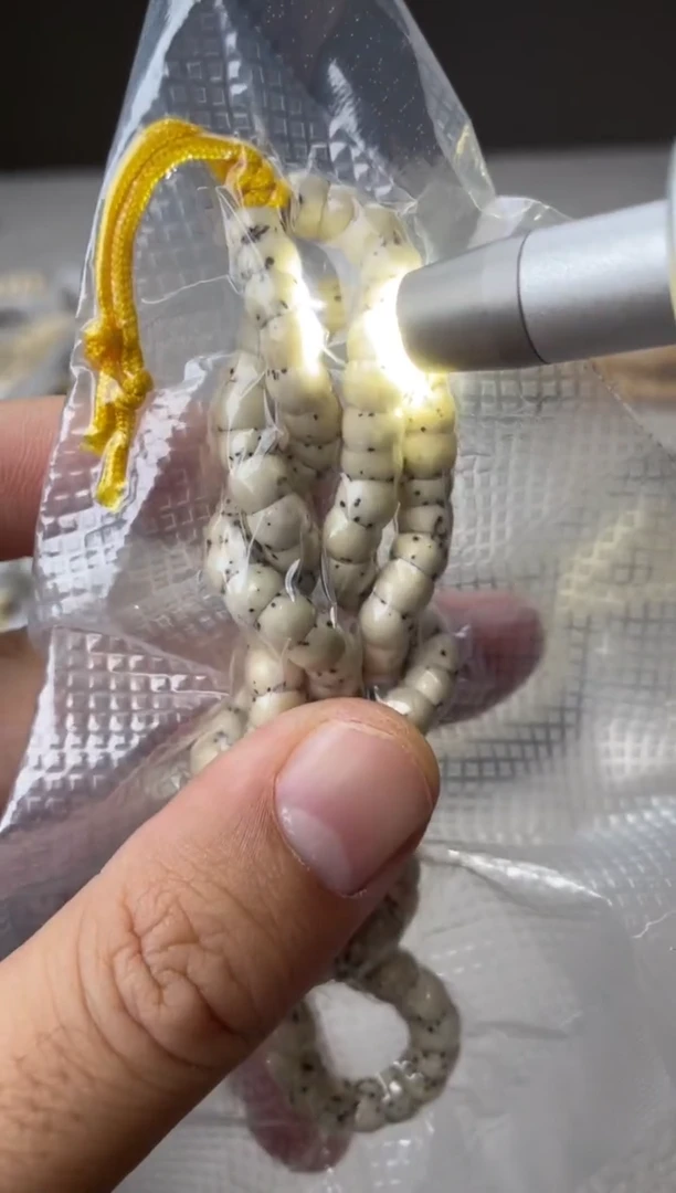 吊坠星月菩提糯冰料卡6mm直切大肠大留白尖货