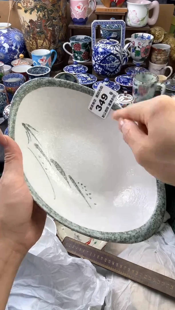 瓷片彡*349号六六工艺品瓷器
