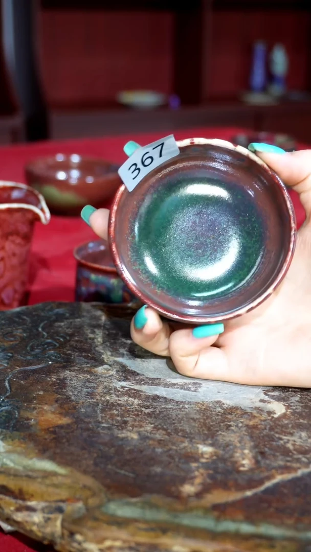 摆件精品窑变钧瓷茶器