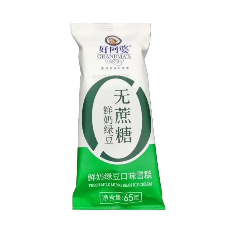 好阿婆零蔗糖添加鲜奶绿豆口味 65g