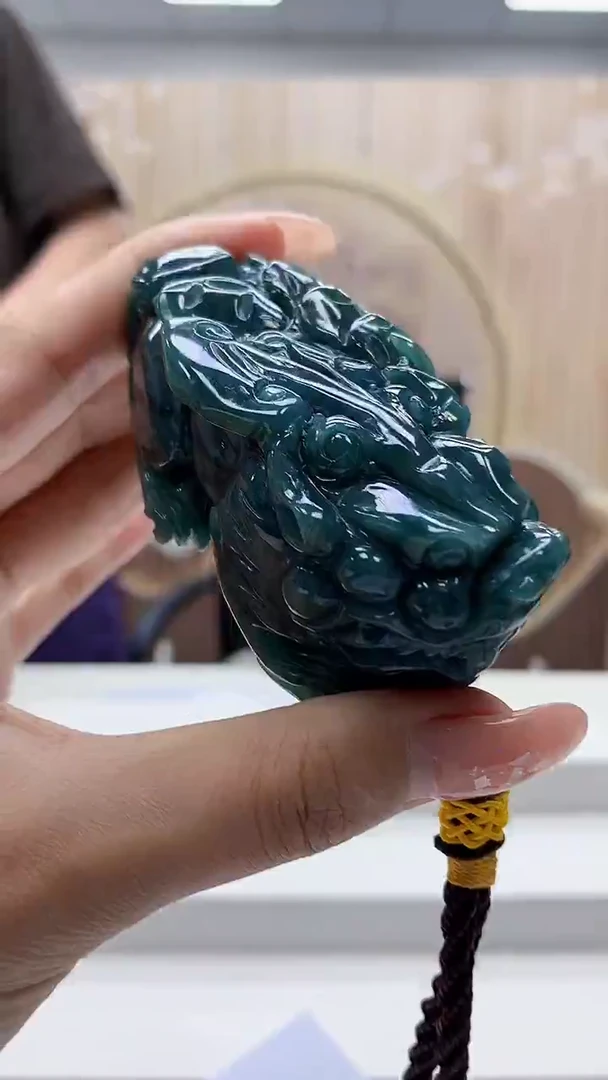 定制翡翠未镶嵌4812MM-毛货挂件57