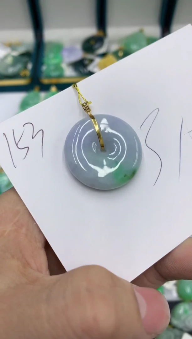 【闪购商品】翡翠颈饰18K金镶嵌号链接11111