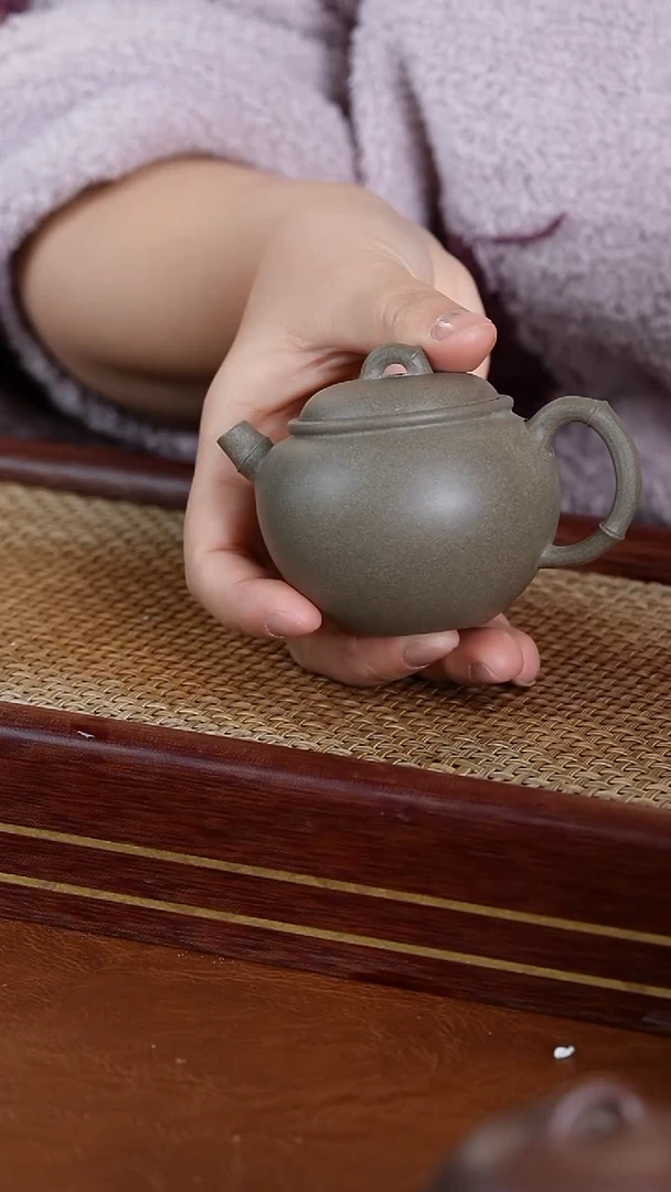 【闪购商品】紫砂茶壶见铭小竹宝100cc