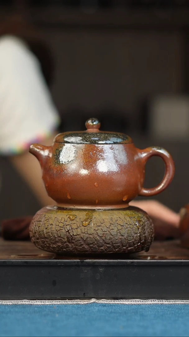 茶壶紫砂柴烧紫砂宽口文旦