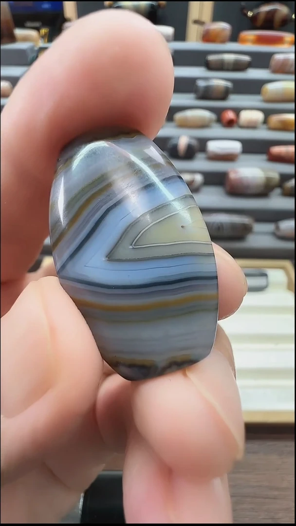 未镶嵌颈饰玛瑙/玉髓玛瑙35*22*8