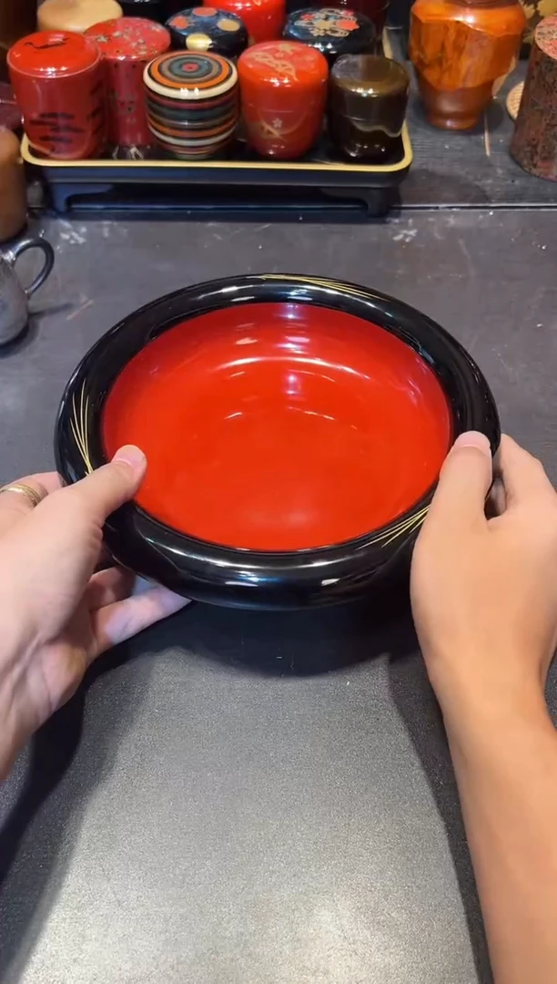 钵 大漆漆器大漆漆器大漆漆器