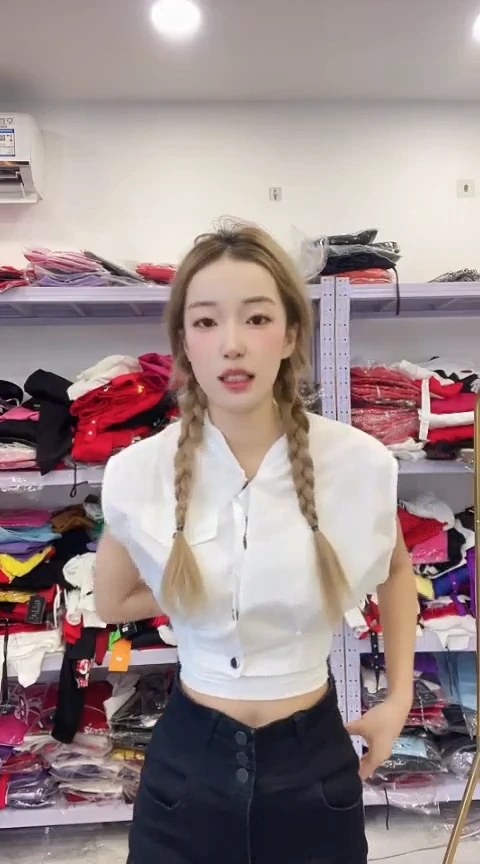 闪电购精品福利女装 M 白 9518