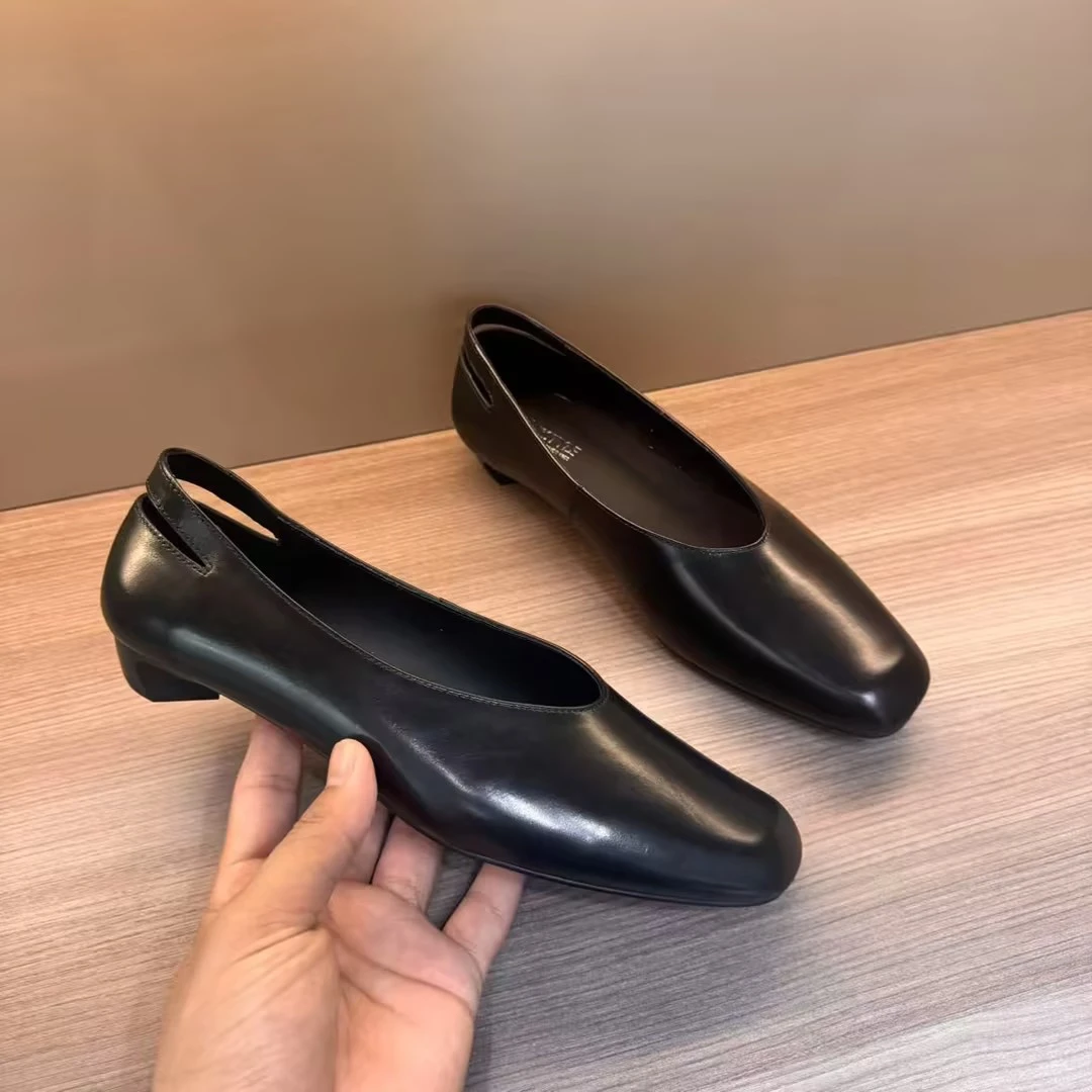 Chic Pa联名轻奢高定/复古简约风新春爆款时尚百搭单鞋D25820