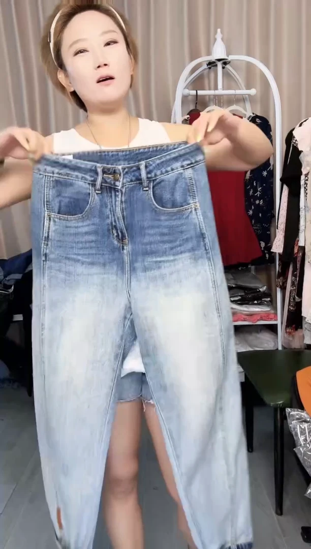 渐变色牛仔裤，76腰围