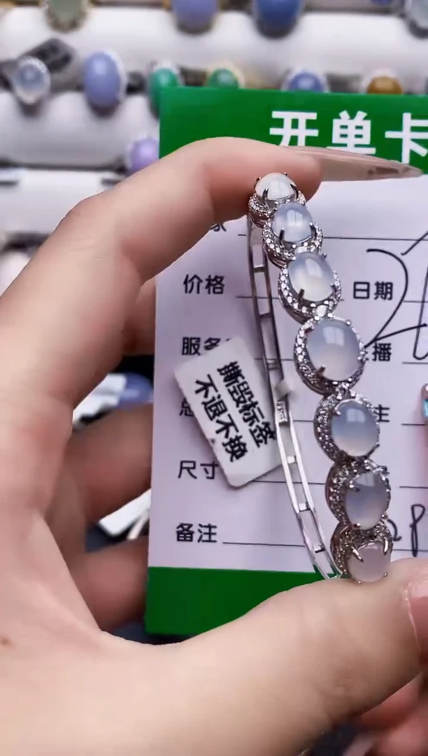 银S925镶嵌戒指翡翠?*糖6285