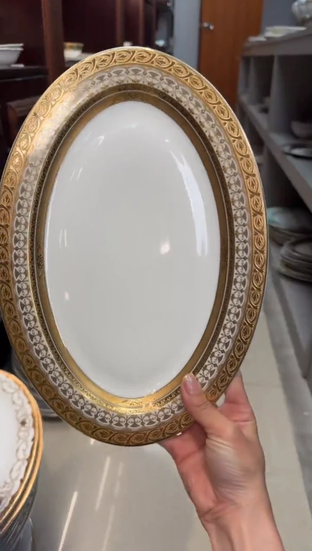 【闪购商品】瓷片12英寸鱼盘 福利款 微瑕