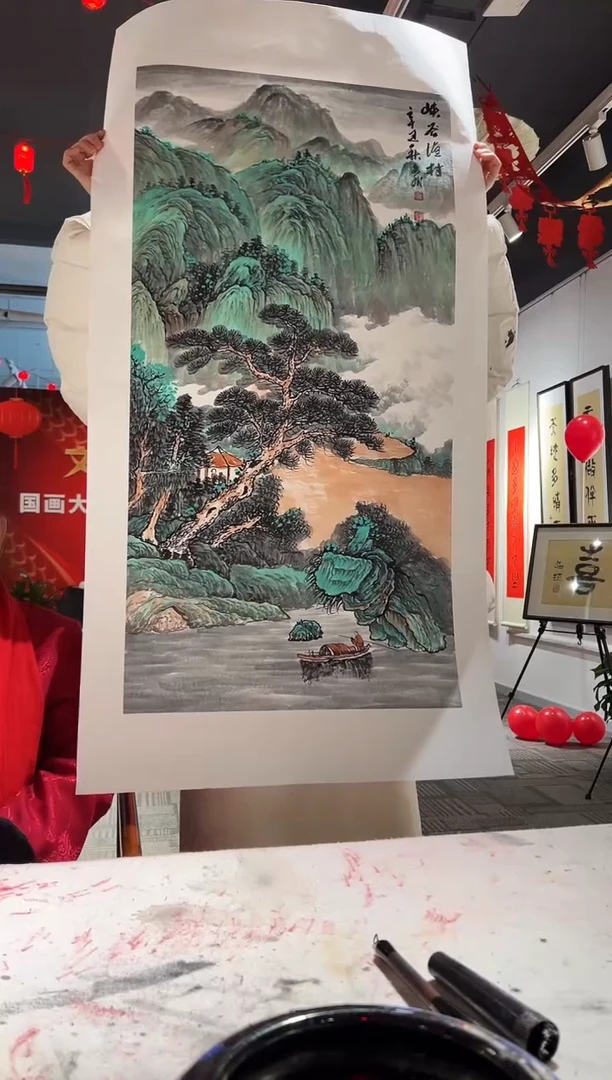 【闪购商品】绘画峡谷渔村  赵文斌   4.5 平尺