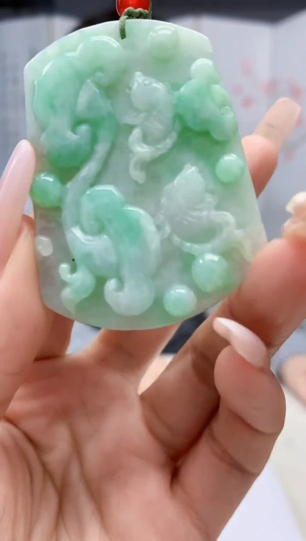 【闪购商品】定制翡翠未镶嵌5153lr-毛货挂件15