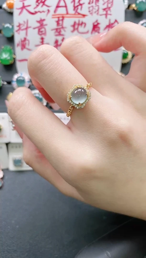 【闪购商品】翡翠戒指银S925镶嵌11111111