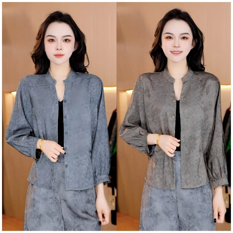8588-23新款双面穿女士小衫